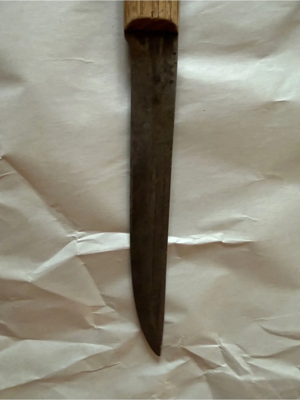 Vintage Old Hickory knife with stamped handle and blade